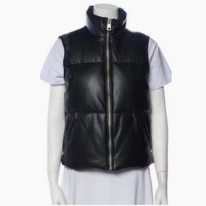 Levi's Patent Faux Leather Vest worn Once